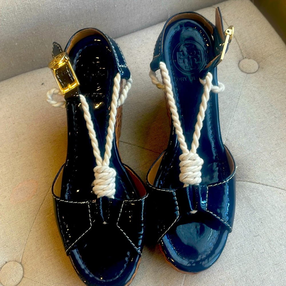 Tory Burch summer wedges. Great condition